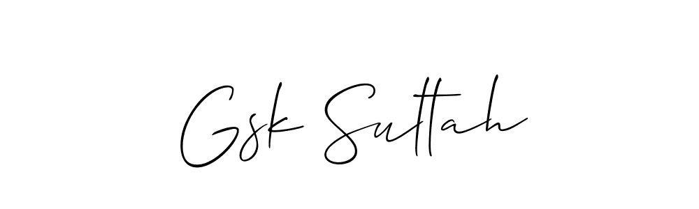 Gsk Sultah stylish signature style. Best Handwritten Sign (Allison_Script) for my name. Handwritten Signature Collection Ideas for my name Gsk Sultah. Gsk Sultah signature style 2 images and pictures png