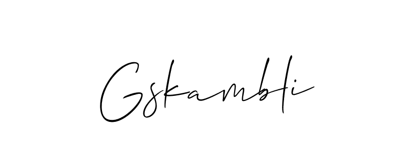 Make a beautiful signature design for name Gskambli. Use this online signature maker to create a handwritten signature for free. Gskambli signature style 2 images and pictures png