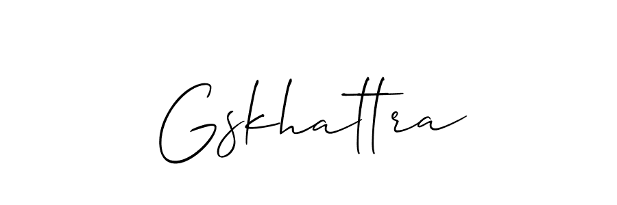 Make a beautiful signature design for name Gskhattra. With this signature (Allison_Script) style, you can create a handwritten signature for free. Gskhattra signature style 2 images and pictures png