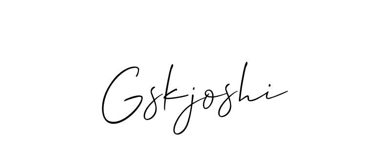 How to make Gskjoshi name signature. Use Allison_Script style for creating short signs online. This is the latest handwritten sign. Gskjoshi signature style 2 images and pictures png
