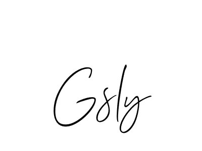 How to Draw Gsly signature style? Allison_Script is a latest design signature styles for name Gsly. Gsly signature style 2 images and pictures png