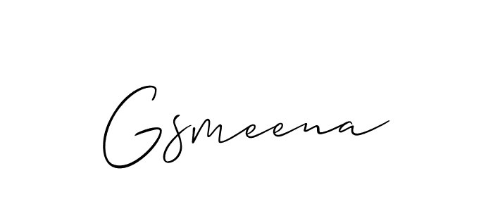 Gsmeena stylish signature style. Best Handwritten Sign (Allison_Script) for my name. Handwritten Signature Collection Ideas for my name Gsmeena. Gsmeena signature style 2 images and pictures png