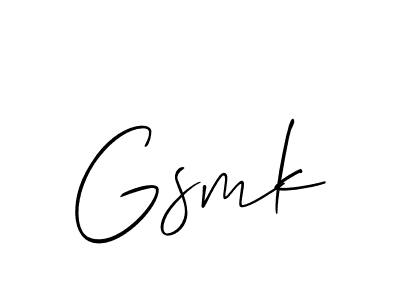 Make a short Gsmk signature style. Manage your documents anywhere anytime using Allison_Script. Create and add eSignatures, submit forms, share and send files easily. Gsmk signature style 2 images and pictures png
