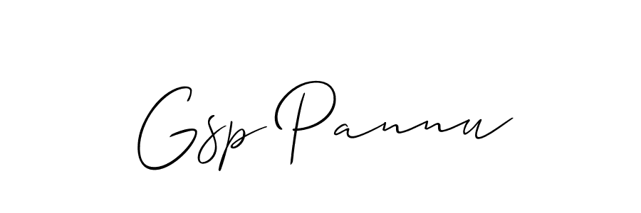 Make a beautiful signature design for name Gsp Pannu. Use this online signature maker to create a handwritten signature for free. Gsp Pannu signature style 2 images and pictures png