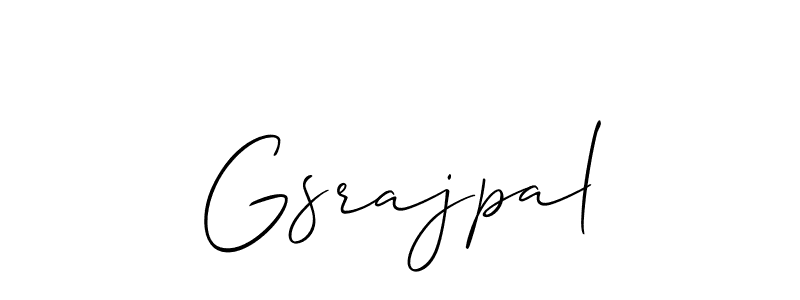 Also You can easily find your signature by using the search form. We will create Gsrajpal name handwritten signature images for you free of cost using Allison_Script sign style. Gsrajpal signature style 2 images and pictures png
