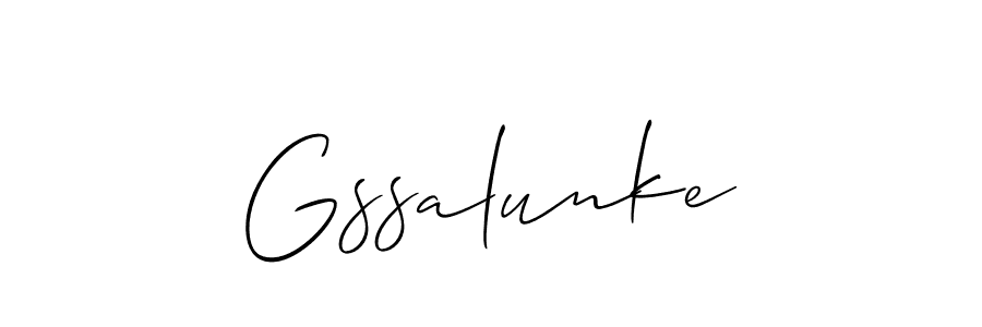 Also You can easily find your signature by using the search form. We will create Gssalunke name handwritten signature images for you free of cost using Allison_Script sign style. Gssalunke signature style 2 images and pictures png