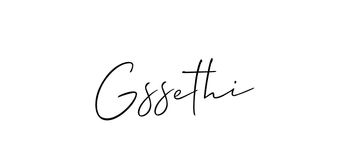 if you are searching for the best signature style for your name Gssethi. so please give up your signature search. here we have designed multiple signature styles  using Allison_Script. Gssethi signature style 2 images and pictures png