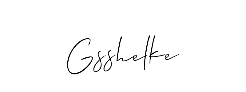 Make a short Gsshelke signature style. Manage your documents anywhere anytime using Allison_Script. Create and add eSignatures, submit forms, share and send files easily. Gsshelke signature style 2 images and pictures png