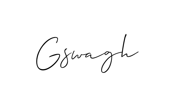 How to Draw Gswagh signature style? Allison_Script is a latest design signature styles for name Gswagh. Gswagh signature style 2 images and pictures png