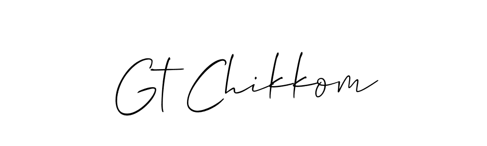 Make a short Gt Chikkom signature style. Manage your documents anywhere anytime using Allison_Script. Create and add eSignatures, submit forms, share and send files easily. Gt Chikkom signature style 2 images and pictures png