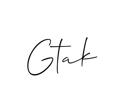 You can use this online signature creator to create a handwritten signature for the name Gtak. This is the best online autograph maker. Gtak signature style 2 images and pictures png