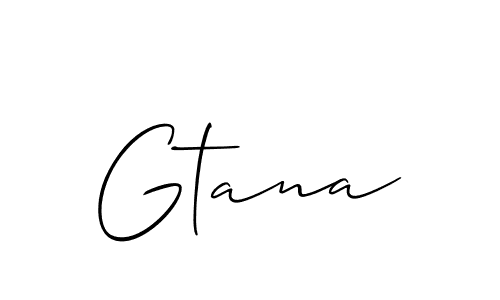 if you are searching for the best signature style for your name Gtana. so please give up your signature search. here we have designed multiple signature styles  using Allison_Script. Gtana signature style 2 images and pictures png