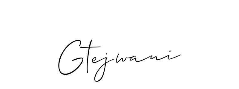 This is the best signature style for the Gtejwani name. Also you like these signature font (Allison_Script). Mix name signature. Gtejwani signature style 2 images and pictures png