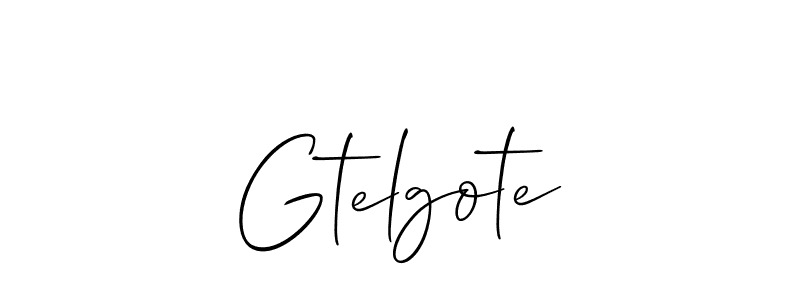 How to make Gtelgote signature? Allison_Script is a professional autograph style. Create handwritten signature for Gtelgote name. Gtelgote signature style 2 images and pictures png