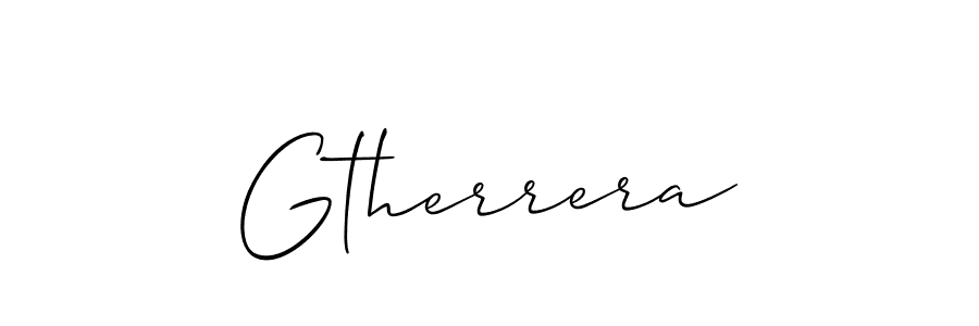 Use a signature maker to create a handwritten signature online. With this signature software, you can design (Allison_Script) your own signature for name Gtherrera. Gtherrera signature style 2 images and pictures png