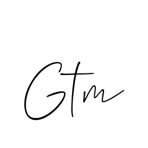 The best way (Allison_Script) to make a short signature is to pick only two or three words in your name. The name Gtm include a total of six letters. For converting this name. Gtm signature style 2 images and pictures png