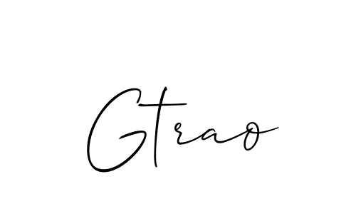 Make a beautiful signature design for name Gtrao. Use this online signature maker to create a handwritten signature for free. Gtrao signature style 2 images and pictures png