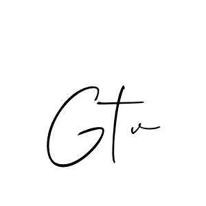 How to Draw Gtv signature style? Allison_Script is a latest design signature styles for name Gtv. Gtv signature style 2 images and pictures png