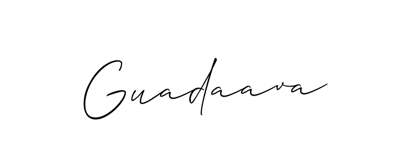 Guadaava stylish signature style. Best Handwritten Sign (Allison_Script) for my name. Handwritten Signature Collection Ideas for my name Guadaava. Guadaava signature style 2 images and pictures png
