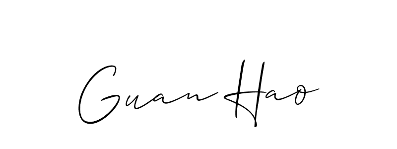 Once you've used our free online signature maker to create your best signature Allison_Script style, it's time to enjoy all of the benefits that Guan Hao name signing documents. Guan Hao signature style 2 images and pictures png