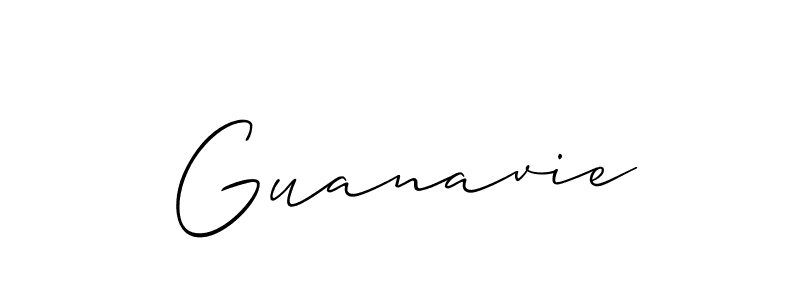 Once you've used our free online signature maker to create your best signature Allison_Script style, it's time to enjoy all of the benefits that Guanavie name signing documents. Guanavie signature style 2 images and pictures png