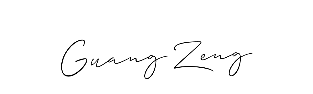 Once you've used our free online signature maker to create your best signature Allison_Script style, it's time to enjoy all of the benefits that Guang Zeng name signing documents. Guang Zeng signature style 2 images and pictures png