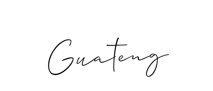 Check out images of Autograph of Guateng name. Actor Guateng Signature Style. Allison_Script is a professional sign style online. Guateng signature style 2 images and pictures png