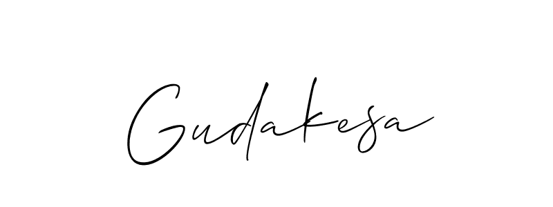 Once you've used our free online signature maker to create your best signature Allison_Script style, it's time to enjoy all of the benefits that Gudakesa name signing documents. Gudakesa signature style 2 images and pictures png