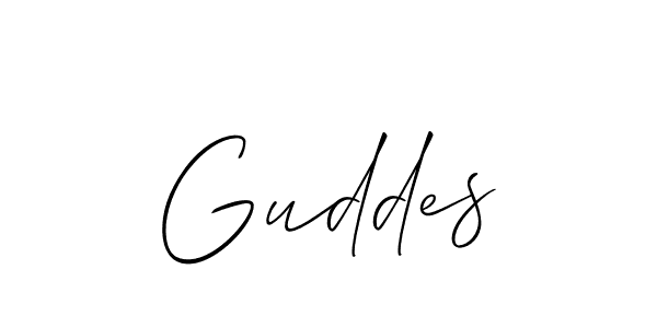 Also You can easily find your signature by using the search form. We will create Guddes name handwritten signature images for you free of cost using Allison_Script sign style. Guddes signature style 2 images and pictures png