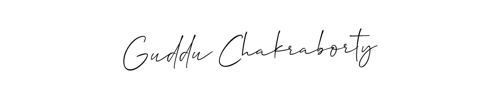 Make a short Guddu Chakraborty signature style. Manage your documents anywhere anytime using Allison_Script. Create and add eSignatures, submit forms, share and send files easily. Guddu Chakraborty signature style 2 images and pictures png