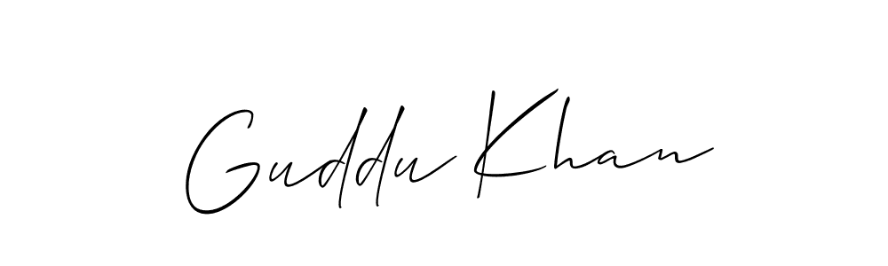 Similarly Allison_Script is the best handwritten signature design. Signature creator online .You can use it as an online autograph creator for name Guddu Khan. Guddu Khan signature style 2 images and pictures png