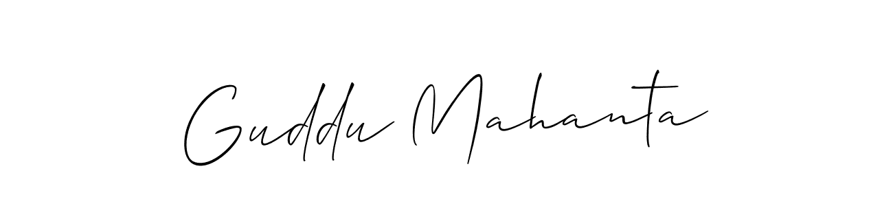 if you are searching for the best signature style for your name Guddu Mahanta. so please give up your signature search. here we have designed multiple signature styles  using Allison_Script. Guddu Mahanta signature style 2 images and pictures png