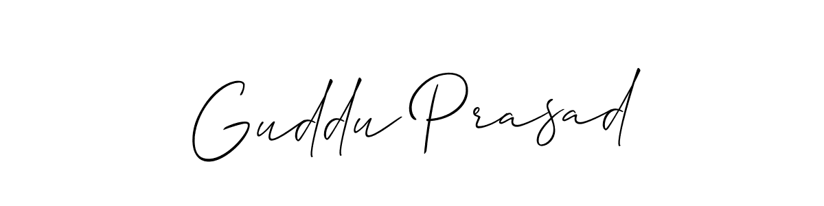 Design your own signature with our free online signature maker. With this signature software, you can create a handwritten (Allison_Script) signature for name Guddu Prasad. Guddu Prasad signature style 2 images and pictures png