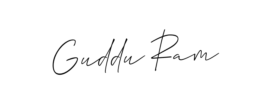 Make a beautiful signature design for name Guddu Ram. Use this online signature maker to create a handwritten signature for free. Guddu Ram signature style 2 images and pictures png