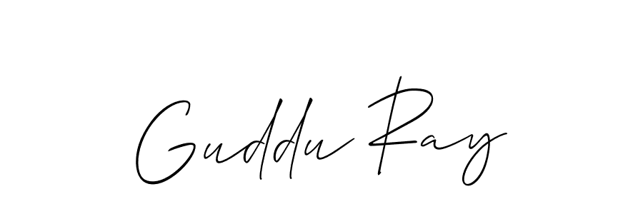 It looks lik you need a new signature style for name Guddu Ray. Design unique handwritten (Allison_Script) signature with our free signature maker in just a few clicks. Guddu Ray signature style 2 images and pictures png