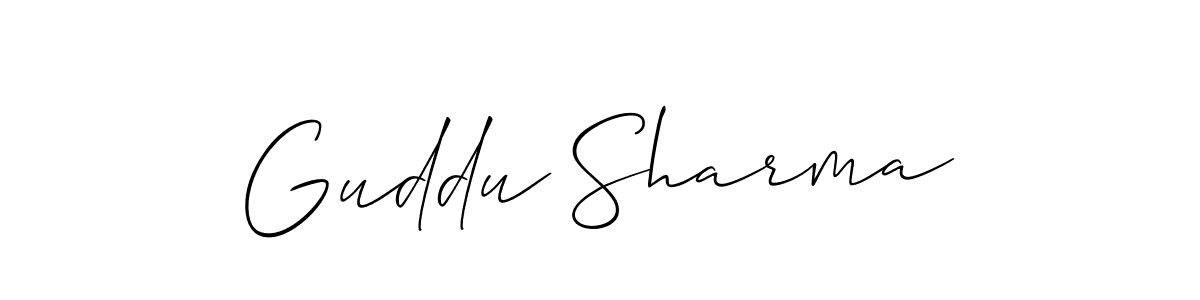 This is the best signature style for the Guddu Sharma name. Also you like these signature font (Allison_Script). Mix name signature. Guddu Sharma signature style 2 images and pictures png