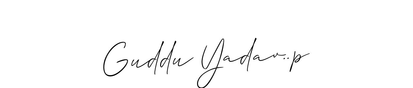 Once you've used our free online signature maker to create your best signature Allison_Script style, it's time to enjoy all of the benefits that Guddu Yadav..p name signing documents. Guddu Yadav..p signature style 2 images and pictures png