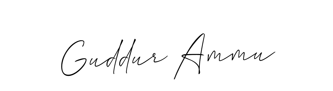 You should practise on your own different ways (Allison_Script) to write your name (Guddur Ammu) in signature. don't let someone else do it for you. Guddur Ammu signature style 2 images and pictures png