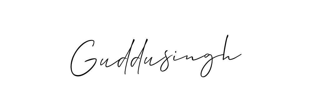 The best way (Allison_Script) to make a short signature is to pick only two or three words in your name. The name Guddusingh include a total of six letters. For converting this name. Guddusingh signature style 2 images and pictures png