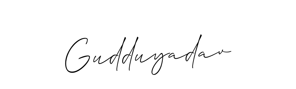 Make a beautiful signature design for name Gudduyadav. Use this online signature maker to create a handwritten signature for free. Gudduyadav signature style 2 images and pictures png