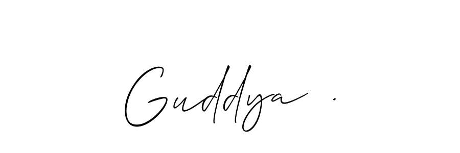 Best and Professional Signature Style for Guddya  .. Allison_Script Best Signature Style Collection. Guddya  . signature style 2 images and pictures png