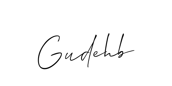 Design your own signature with our free online signature maker. With this signature software, you can create a handwritten (Allison_Script) signature for name Gudehb. Gudehb signature style 2 images and pictures png