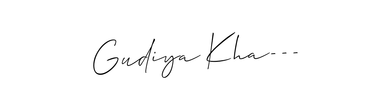 Make a beautiful signature design for name Gudiya Kha---. Use this online signature maker to create a handwritten signature for free. Gudiya Kha--- signature style 2 images and pictures png