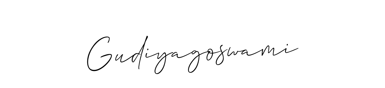 if you are searching for the best signature style for your name Gudiyagoswami. so please give up your signature search. here we have designed multiple signature styles  using Allison_Script. Gudiyagoswami signature style 2 images and pictures png