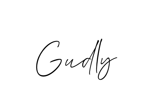 Gudly stylish signature style. Best Handwritten Sign (Allison_Script) for my name. Handwritten Signature Collection Ideas for my name Gudly. Gudly signature style 2 images and pictures png
