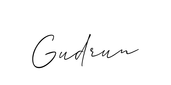 Allison_Script is a professional signature style that is perfect for those who want to add a touch of class to their signature. It is also a great choice for those who want to make their signature more unique. Get Gudrun name to fancy signature for free. Gudrun signature style 2 images and pictures png