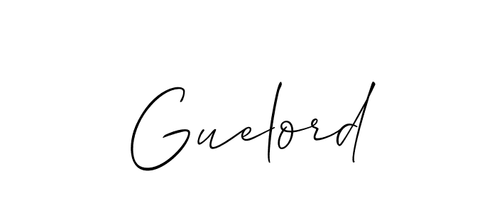 Also we have Guelord name is the best signature style. Create professional handwritten signature collection using Allison_Script autograph style. Guelord signature style 2 images and pictures png