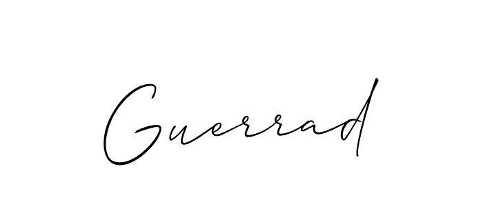 if you are searching for the best signature style for your name Guerrad. so please give up your signature search. here we have designed multiple signature styles  using Allison_Script. Guerrad signature style 2 images and pictures png