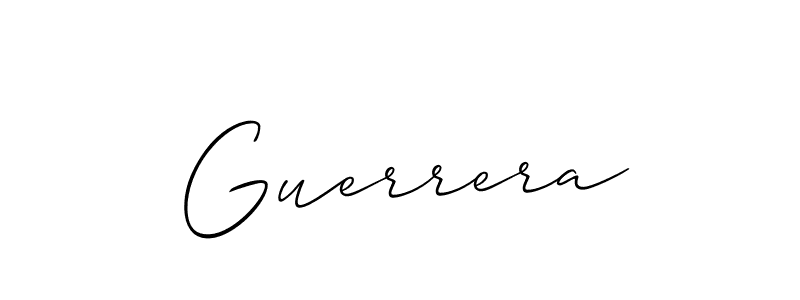 Best and Professional Signature Style for Guerrera. Allison_Script Best Signature Style Collection. Guerrera signature style 2 images and pictures png