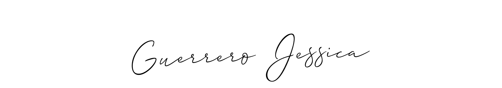 See photos of Guerrero  Jessica official signature by Spectra . Check more albums & portfolios. Read reviews & check more about Allison_Script font. Guerrero  Jessica signature style 2 images and pictures png